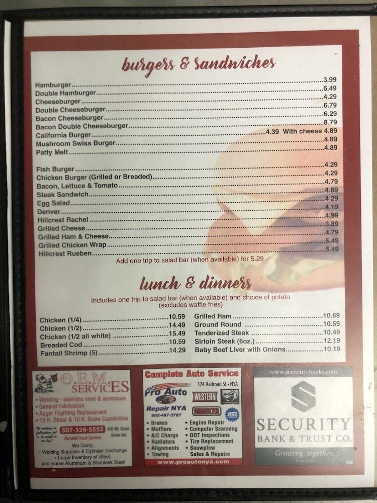 Hillcrest Cafe & Catering Menu image 3